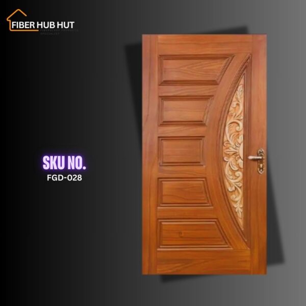 Fiberhubhut Ornate Design for Sophisticated Spaces Elegant Fiberglass Door  - FGD-028