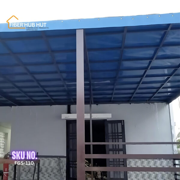 Blue Fiberglass Shade - FGS-110